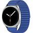 Galaxy Watch8 | 40 мм | Silver | Fabric/Blue | M/L, Размер: 40 мм, Цвет: Silver, Тип ремешка: Fabric, Цвет ремешка: Blue, Размер ремешка: M/L, Подключение часов: Bluetooth / Wi-Fi